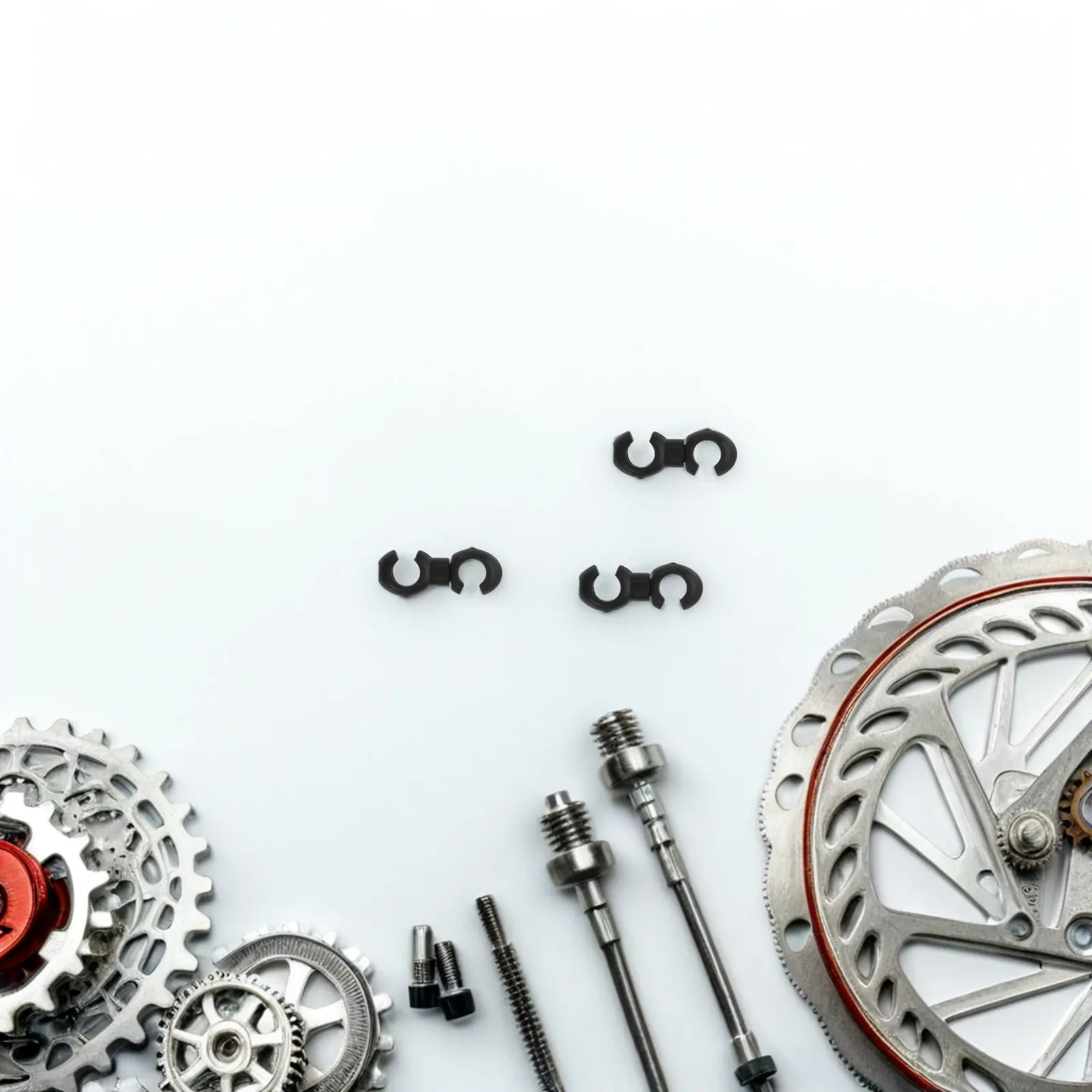 

100Pcs Bike Wire Guide Clips Organizers Cable Fastener Clamps Brake Derailleur Shift Holders Bicycle Cable Routing Management