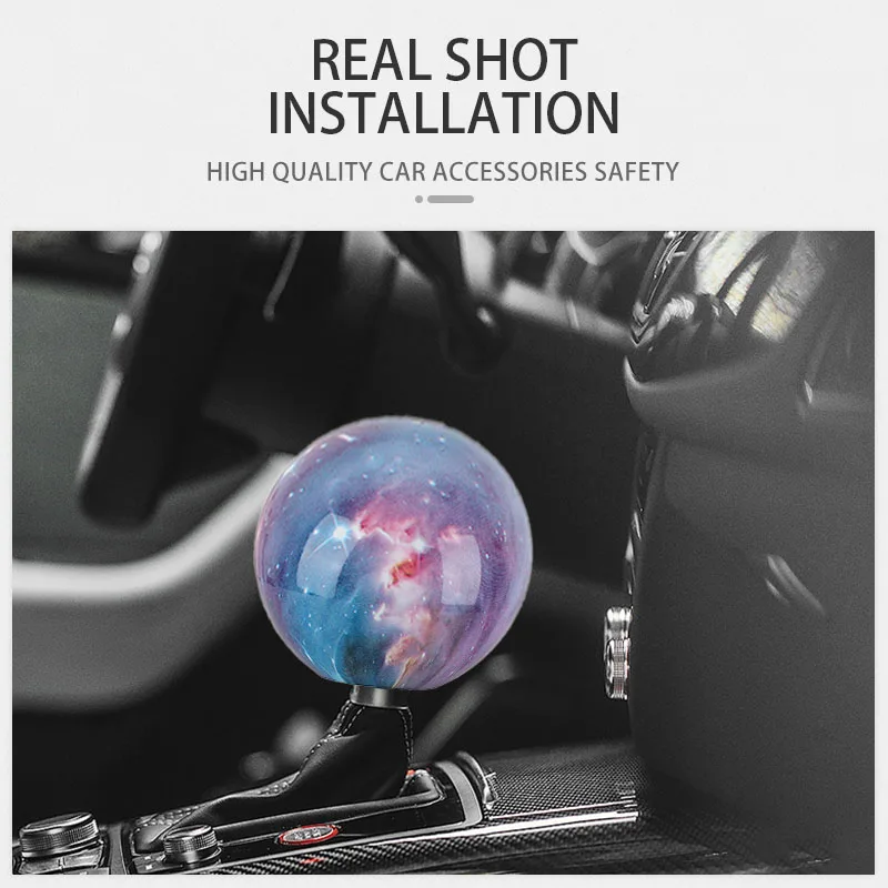 Starry Sky Car Gear Knob Manual Automatic Universal Shifter Racing Shift Lever Ball Gearshift Head Auto Interior Accessories