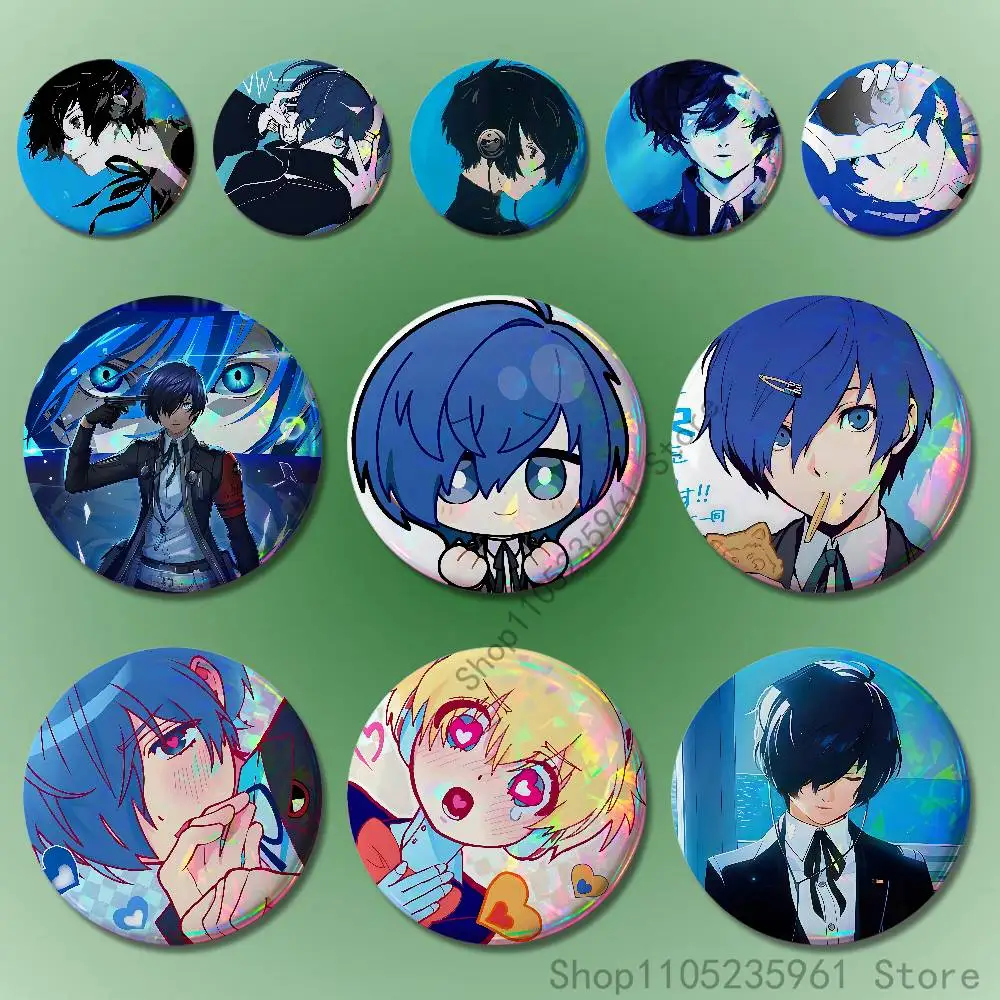 

Blue M-MakotoES 32mm 58mm 75mm 44mm 25mm Anime Badges Brooches DIY Pins Decorations Birthday Valentine Gifts