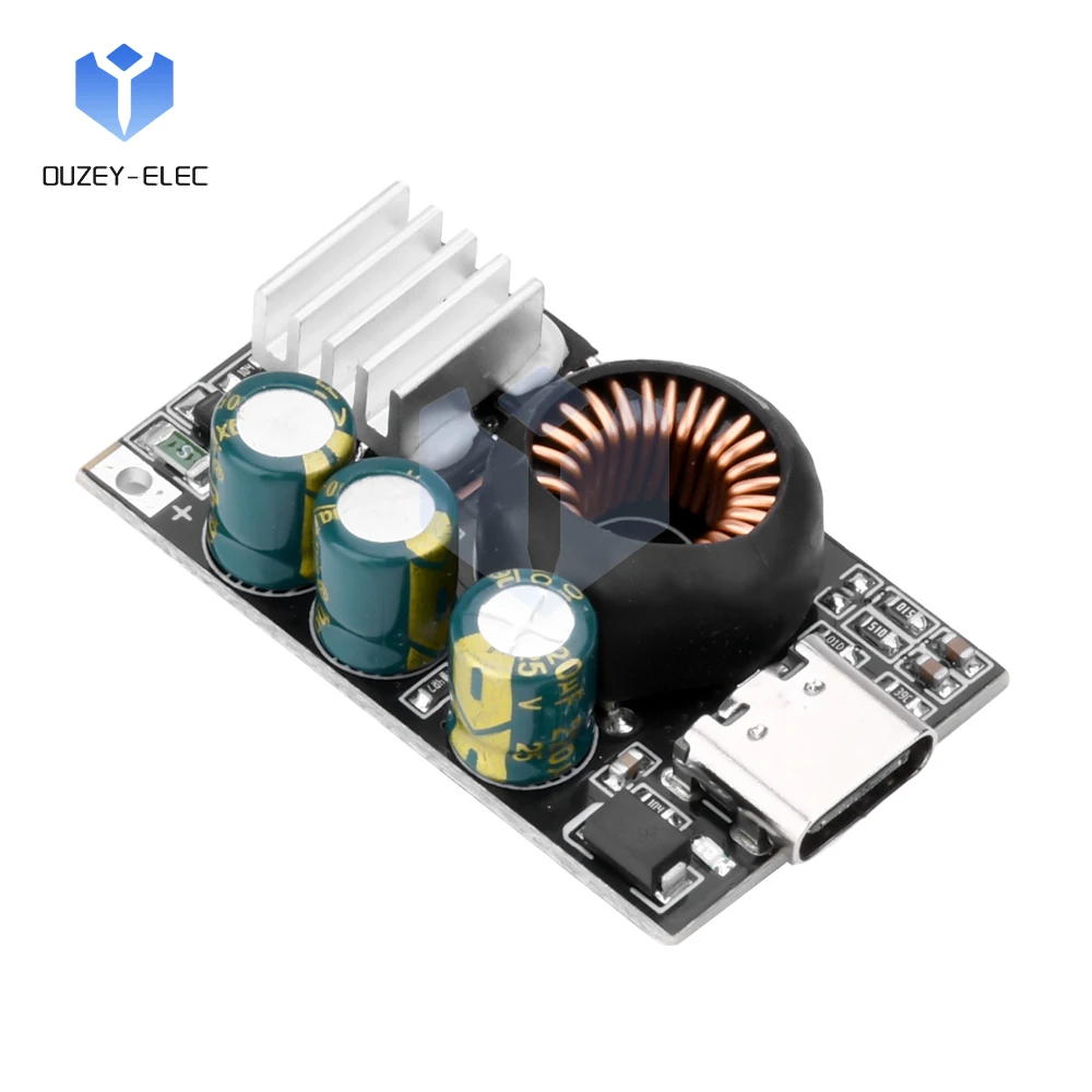 Módulo de carga rápida tipo C para teléfono móvil, almohadilla de carga rápida para coche, módulo de modificación DIY, soporte Buck DC PD3.0 QC3, PD65W