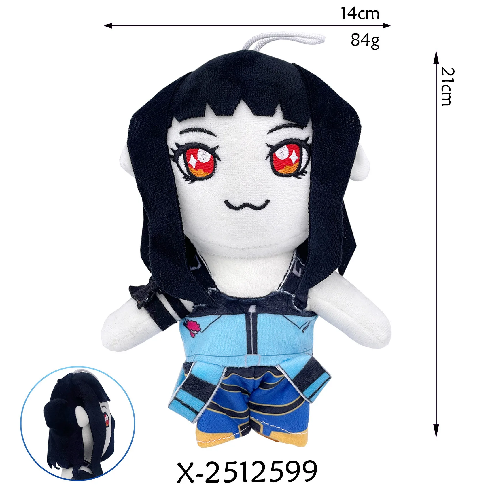 Anime Kpop 3 ojos tigre púrpura de peluche de juguete sombrero negro cazador de demonios Animal relleno Linda Urraca monstruo chica grupo muñeca para regalo de seguidores