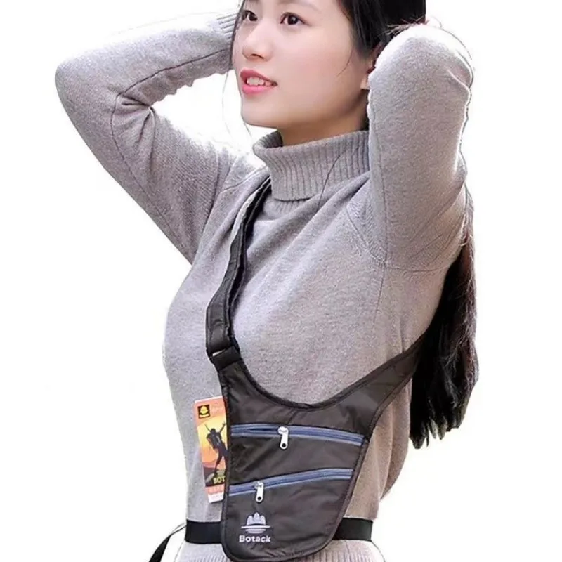 Travel Close Armpit Anti-theft Passport Document Money Invisible Running Sports Ultra-thin One Shoulder Crossbody Bag