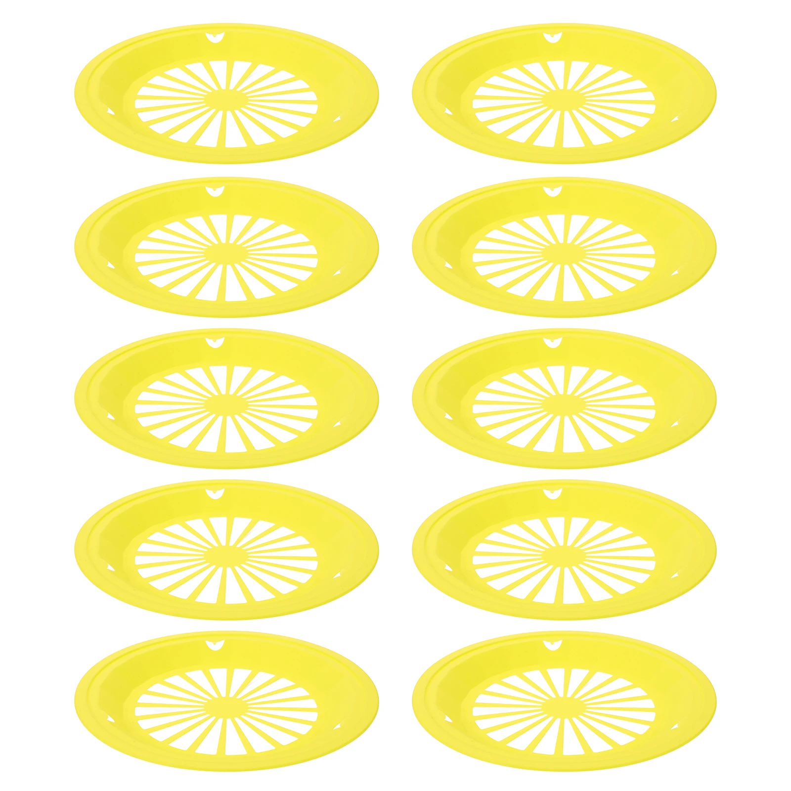 

12 Pcs Plastic Dining Tray BBQ Food Serving Plate Party Grill Reusable Hollow Vegetarian Barbeque Household Picnic