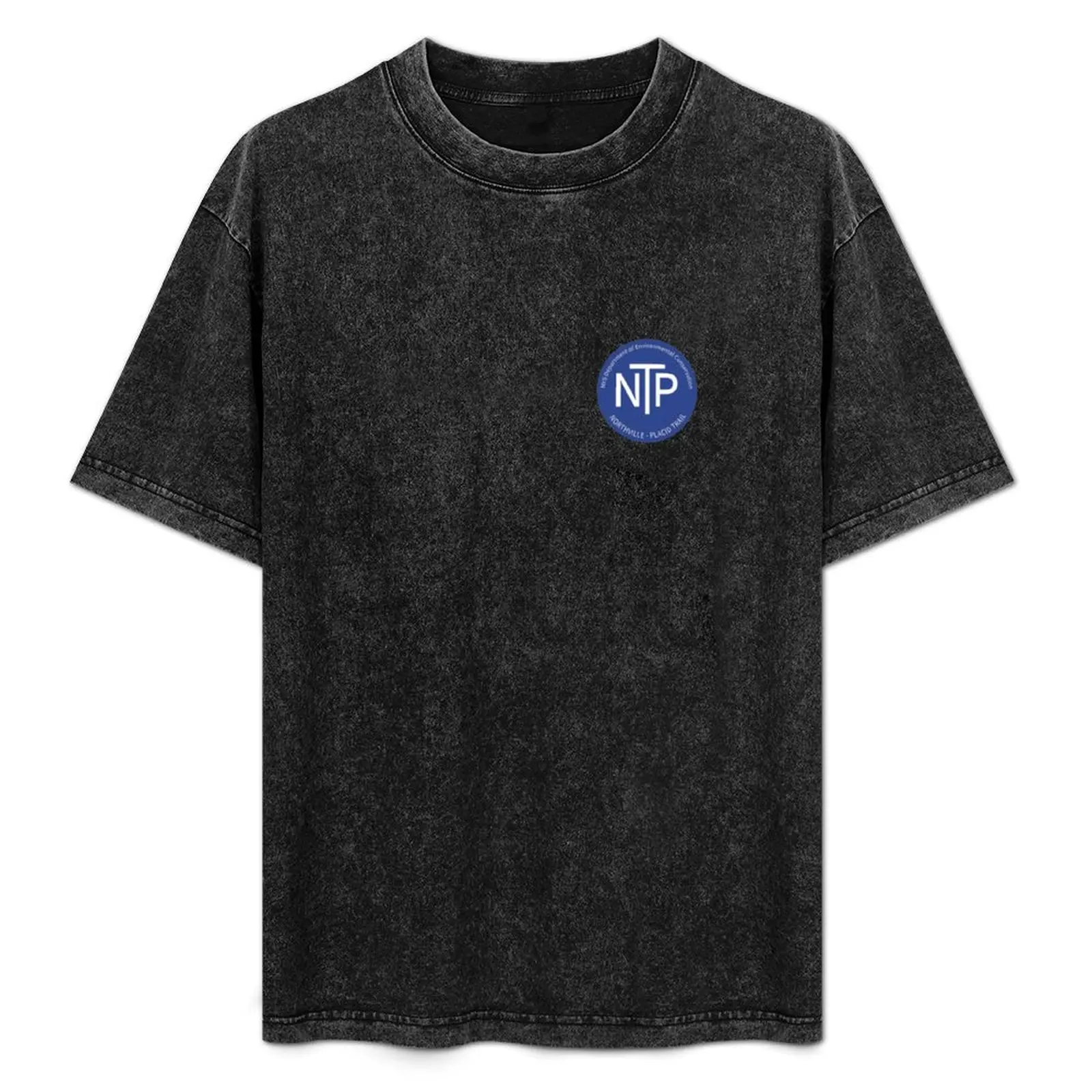 

NYS Northville Placid Trail Marker Sticker ADK Mountains Blue T-Shirt Quick Dry Fishing T-Shirt