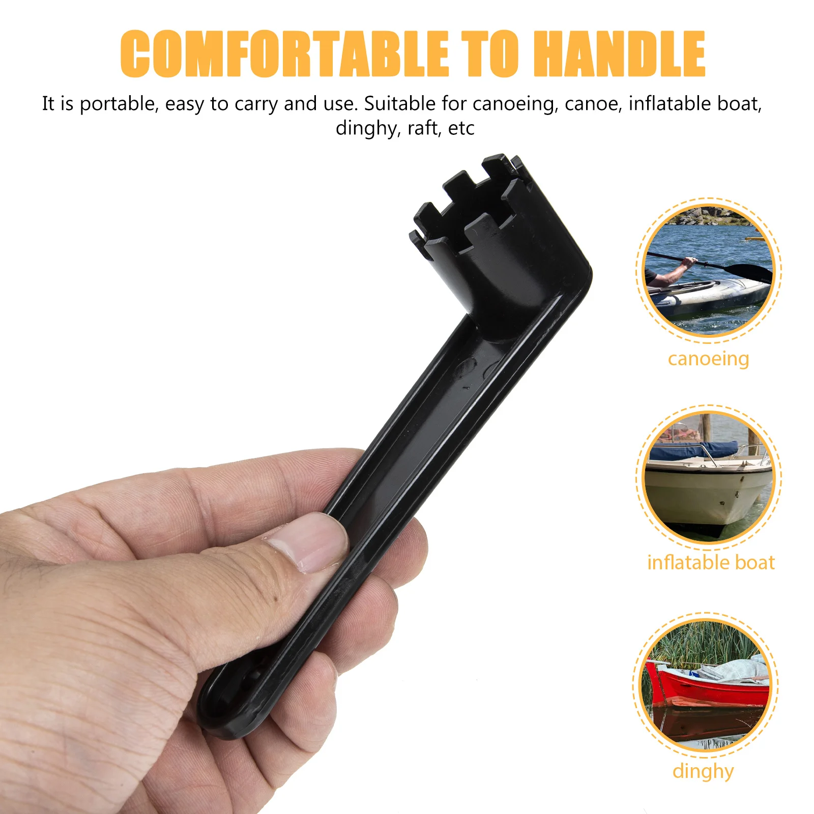 

2pcs Wrench Boat Valve Marine Wear resistant Spanner TPU Valves Spanner Lightweight Compact Practical Durable H Tools