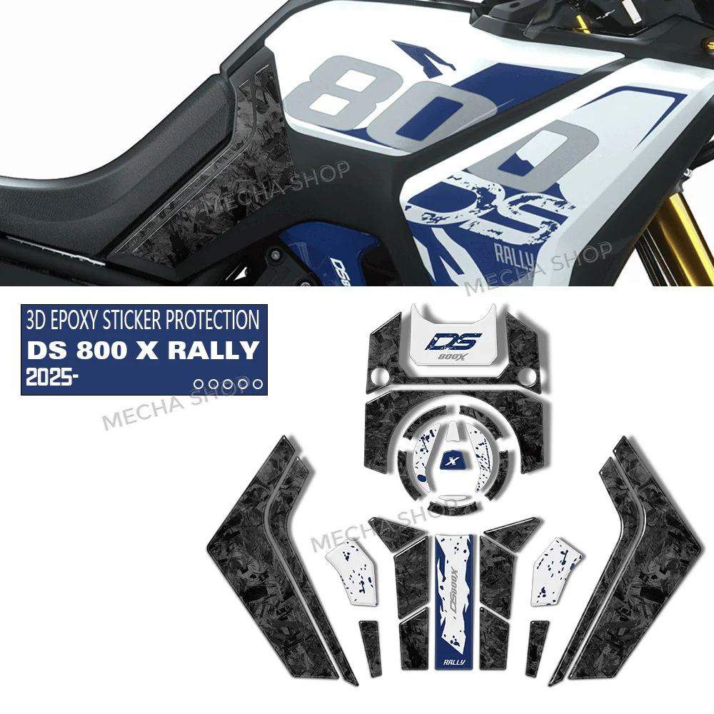 

Защитный комплект наклеек для крышки топливного бака и накладок на руль для Voge Valico 800DSX Rally 2025