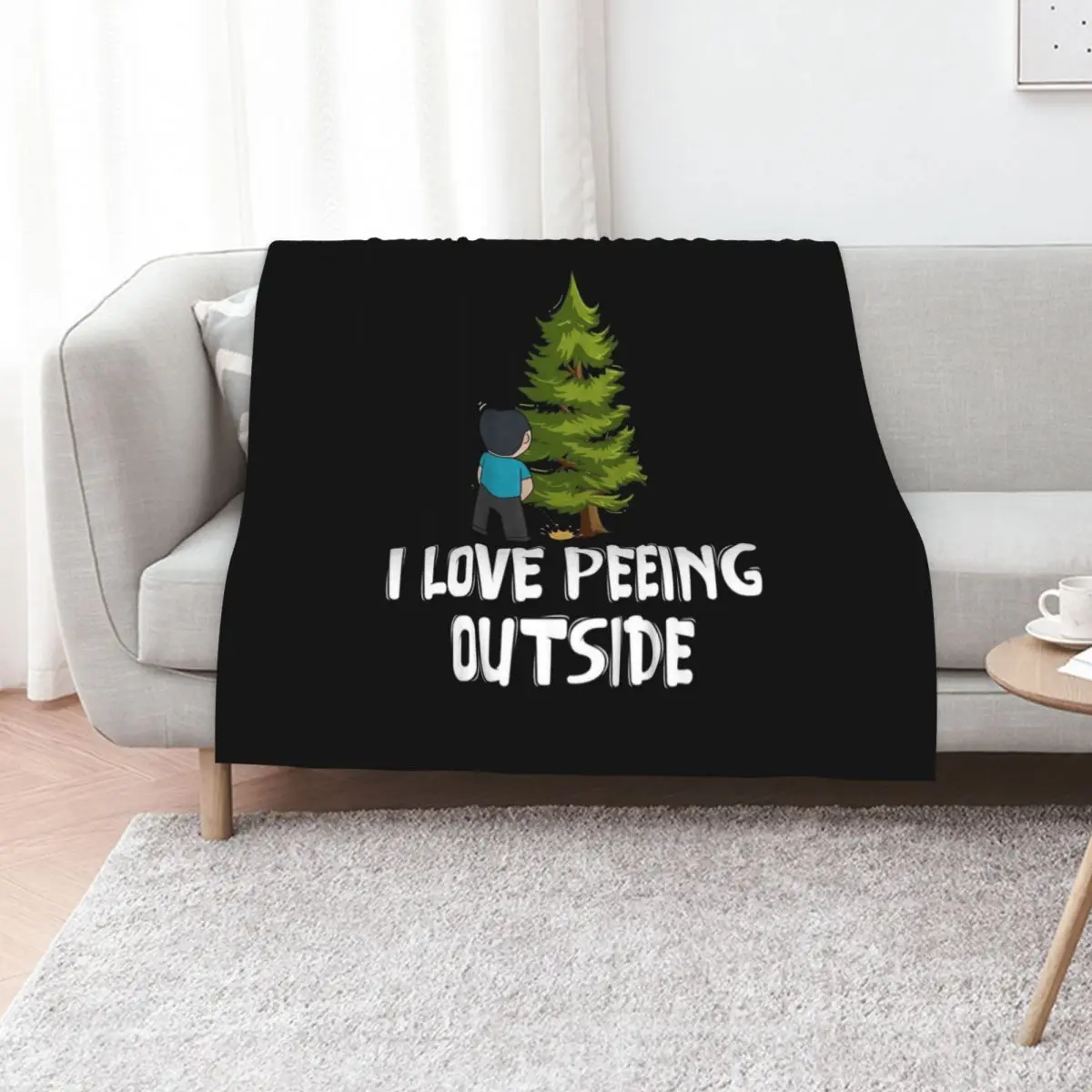

I Love Peeing Outside - Outdoor Camping Throw Blanket Luxury christmas decoration Thins warm winter Blankets