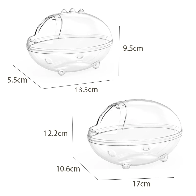 Acrylic Hamster Bathroom Small Animal Sand-Bath Box Transparent Hamster Digging Sand Container Age Accessories Small Pet Toilet