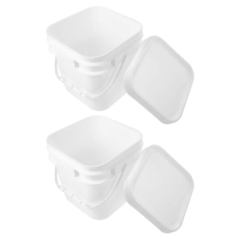 

2 шт. Легкие многоразовые крышки для ведер для хранения краски с широким горлышком для удобного наливания, для художественных работ, из полипропилена