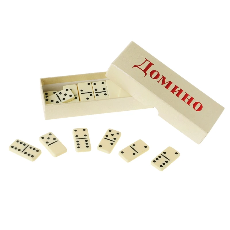 G92F 1 Set Double Dominoes Fun Dominoes Toy for Travel and Entertainment Great Performance