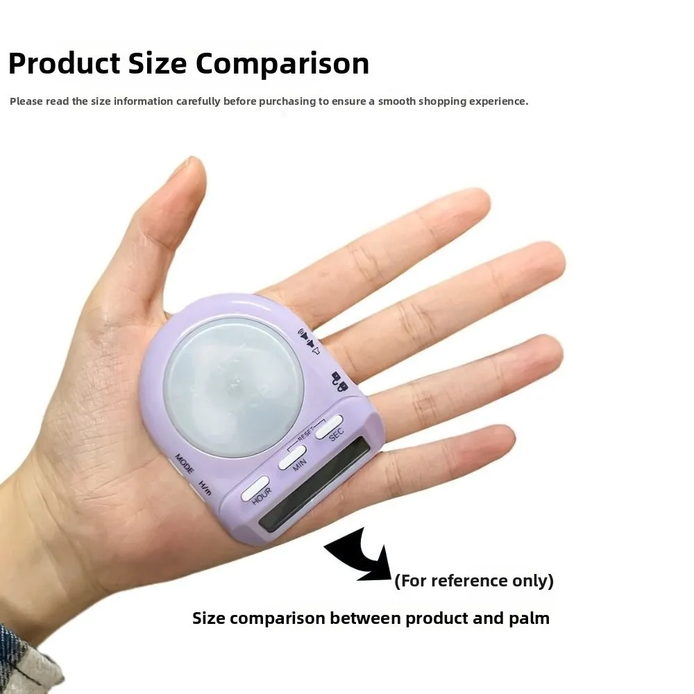 

45° Display Digital Kitchen Timer LCD Screen Security Lock Electronic Countdown Timer Memory Function with Light Alarm Clock