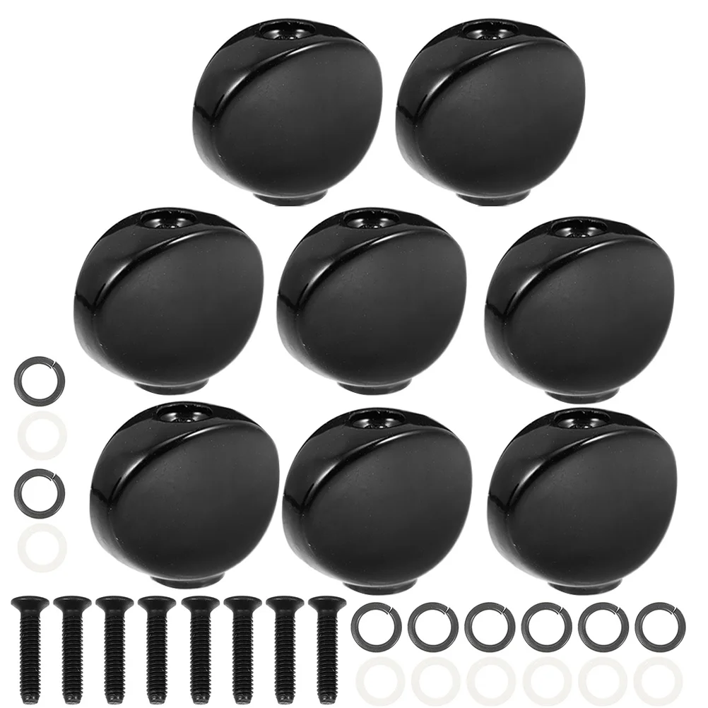 

8Pcs Guitar Tuning Peg Buttons Metal Sturdy Rust Resistant Acoustic Electric Guitar Tuning Pegs Replacement Parts