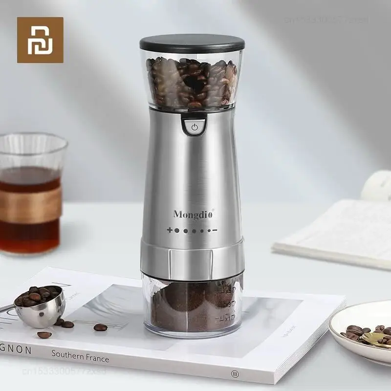 Youpin Portable Electric Coffee Bean Grinder Household USB Grinder Machine Kitchen Travel Rechargeable Mini Hand Powder Crusher