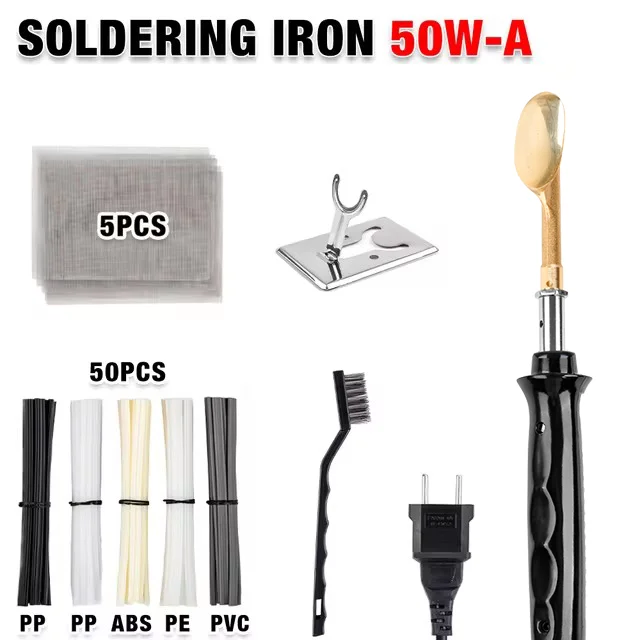 50W / 100W Home Leather Ironing Tool Crack Repair Smoothing Tool Repair Plastic Soldering Iron Car Bumper Welding Machine,Tools image 3