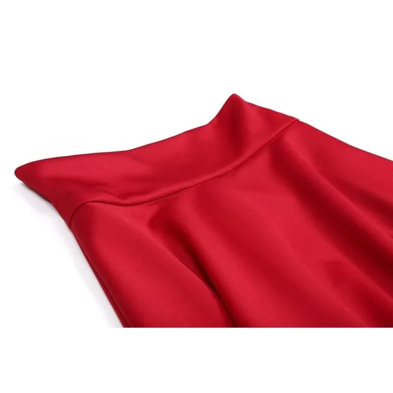 Saia Maxi Longa de Cintura Alta Feminina, Saias de Festa para senhoras, Novo Estilo, Venda Quente, S-4XL, 5XL