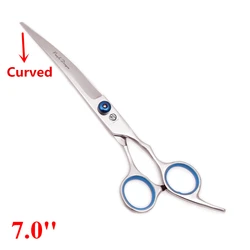 6'' 7'' Professional Dog Grooming Scissors Hair Cutting Shears Curved Thinning Comb Cat Pet Salon Hairdressing Japan Steel Z4001