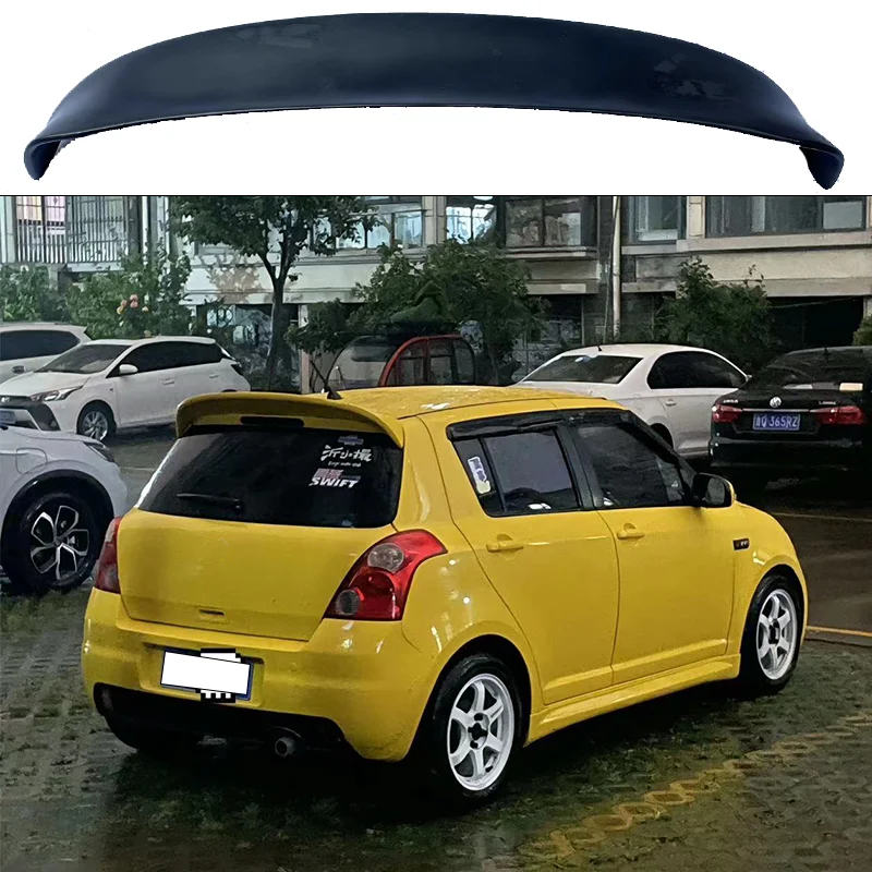 Suitable for Suzuki Swift ZC11 ZC71 ZC31S Mk3 2005 2006 2007 2008 2009 2010 Spoon shaped carbon fiber rear roof spoiler