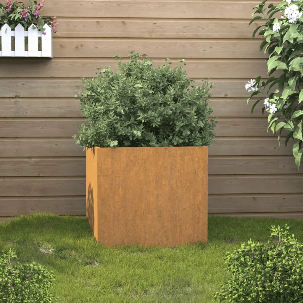 NONE Planter 49x47x46 cm Corten Steel