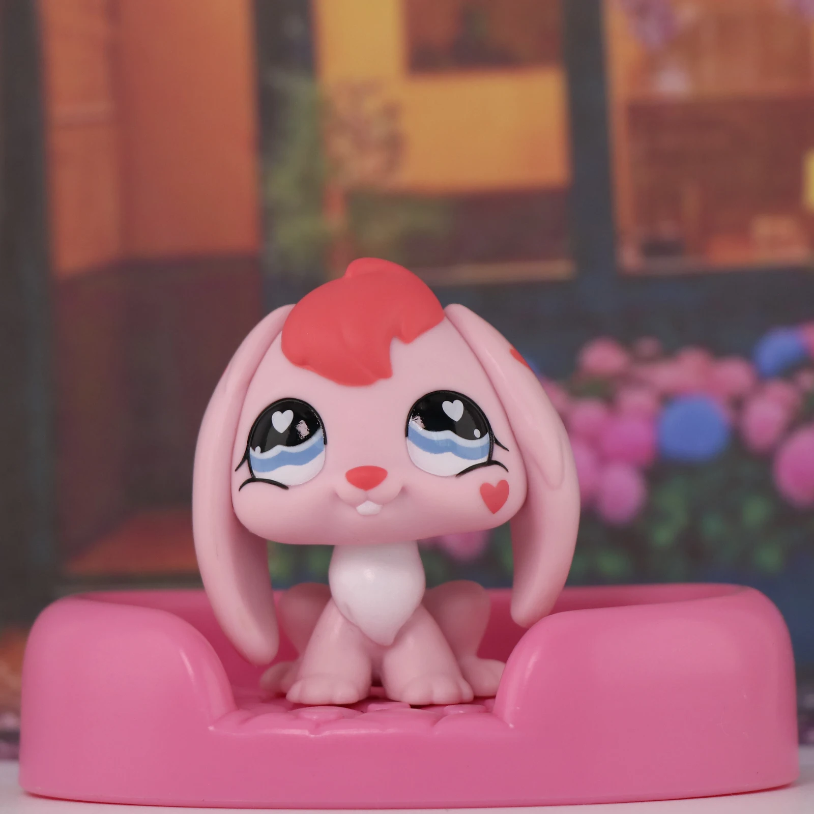 Juguete Coleccionable LPS Minilpsshop, Figura de Cabeza Móvil de Husky, Cachorro, Conejo, Animal y Caseta para Perros, Regalo para Niños y Niñas