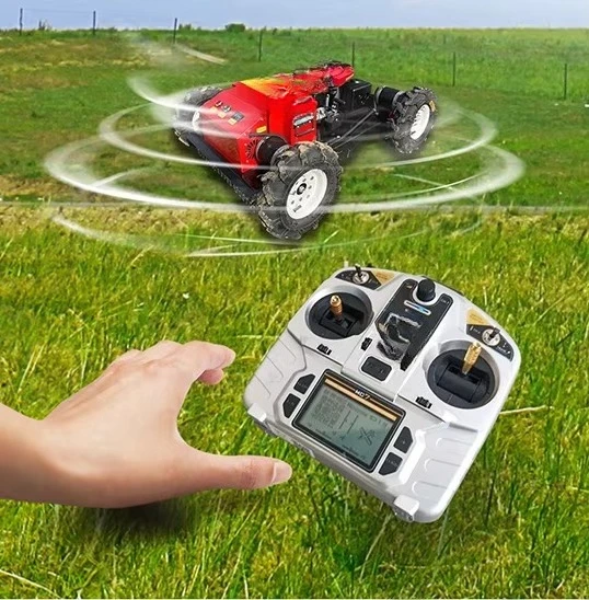 Eco-friendly Gardening Tools Remote-Controlled Lawn Mower with Powerful Motor