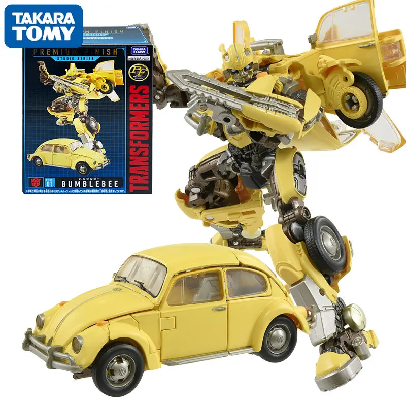 TAKARA TOMY SS01 Bumblebee PF01 Fine Coated Plate Transformers Deluxe Active Joint Genuine Action Figure Deformation Robot Toys