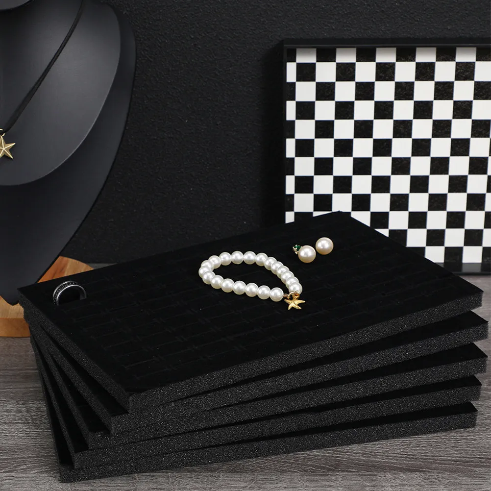 6Pcs Jewelry Box Insert Sponge Pad Soft Sponge Cushion Ring Display Tray Organizer Drawer Storage Holder Mat Jewelry Box Insert