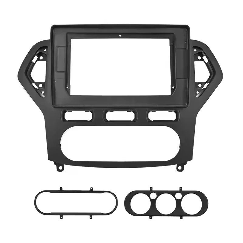 2Din Car DVD Frame Audio Fitting Adaptor Dash Trim Kits Facia Panel 10 inch For FORD Mondeo 2007-2010 Double Din Radio Player