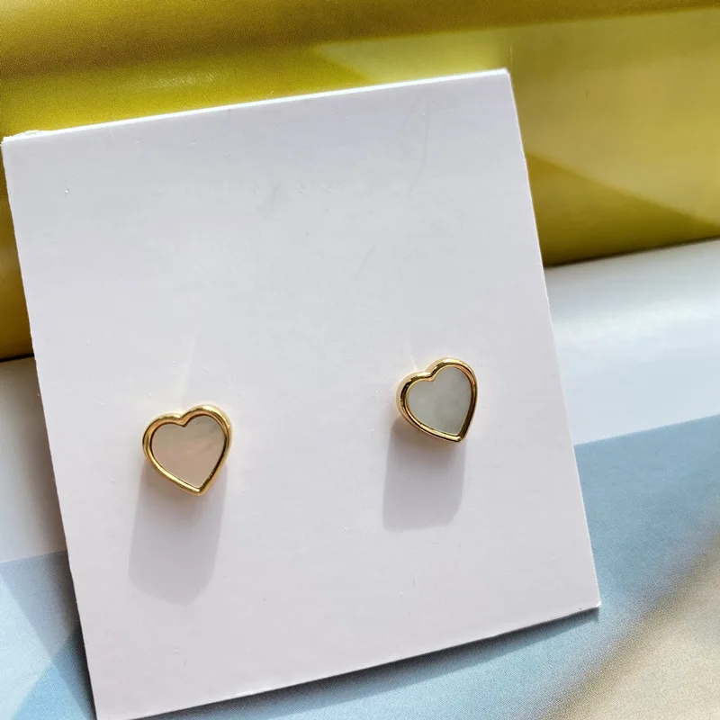 

Fashion new exquisite ladies mini models love heart shell flower earrings