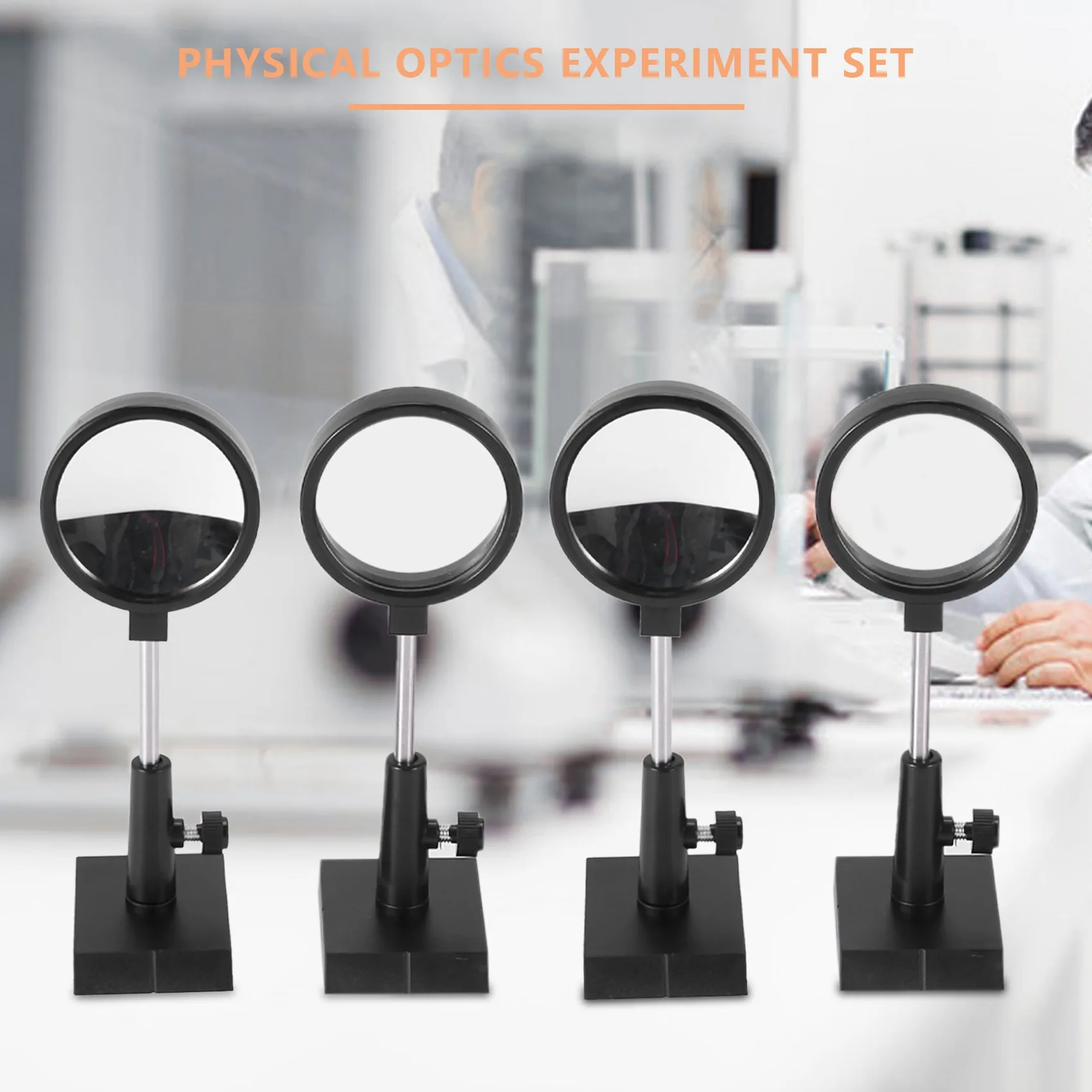 A06K Physical Optics Experiment Set Convex Lens Concave Lens Triangular Prism Plane Mirror Convex Mirror Optical Lens