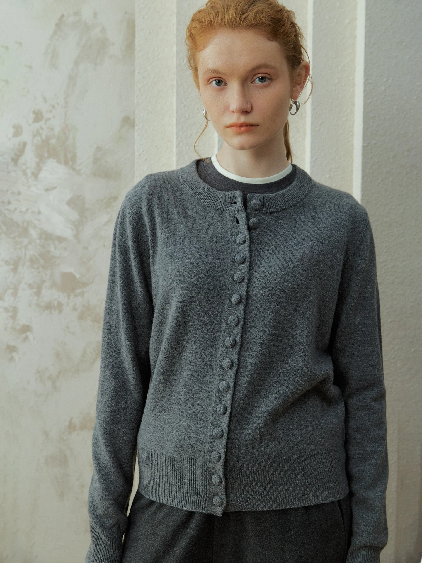 

Вязаный шерстяной кардиган Oz Girls с вышивкой в виде сердца, 5 цветов, простой дизайн, женский осенне-зимний свитер, мягкий, с длинными рукавами