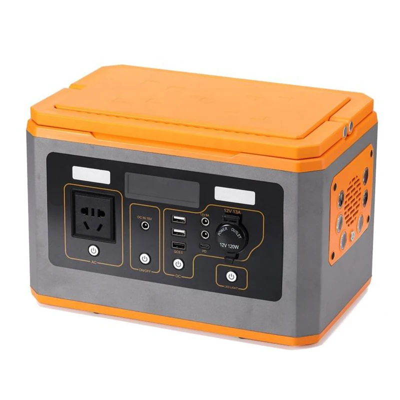 

Portable Home Lighting 500W Battery Outdoor Power Bank for Laptops Printers Cell Phones