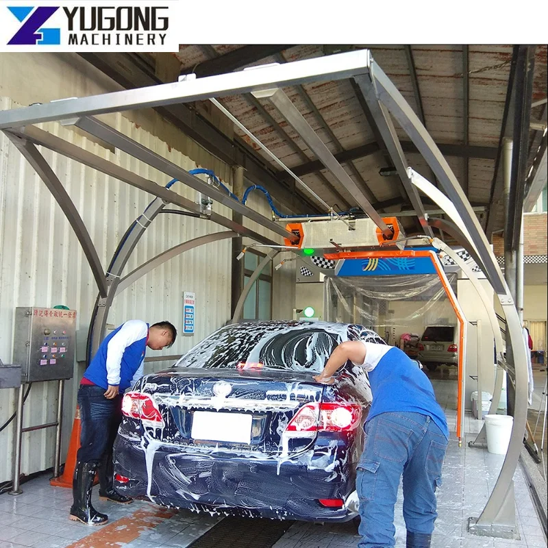 2023 New High Performance Hot Dip Galvanized 360 Degree Touchless Automatic Car Wash Machine