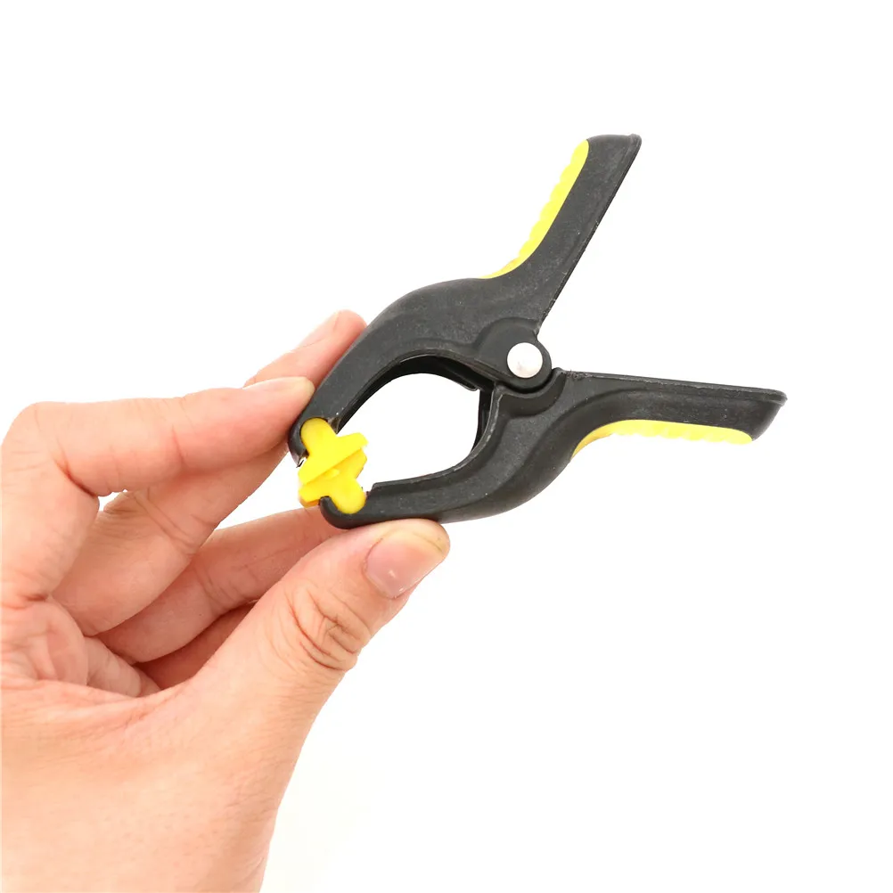 6Pcs/Pack Plastic Nylon Spring Clamp 65mm Phone Tablet LCD Digitizer Screen Fastening Clamp Non-slip Handle Repair Tool