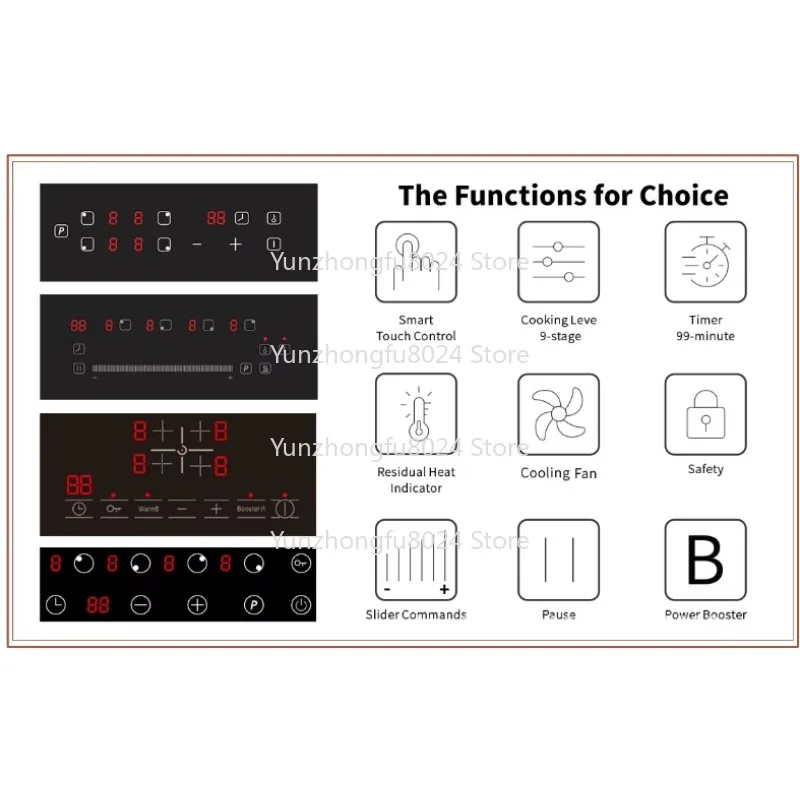 

Suitable for Commercial & Home Use, Hidden Induction Cooktop - Invisible Built-in, Herd Magnetic, Under Granite/Ceramic Stovetop
