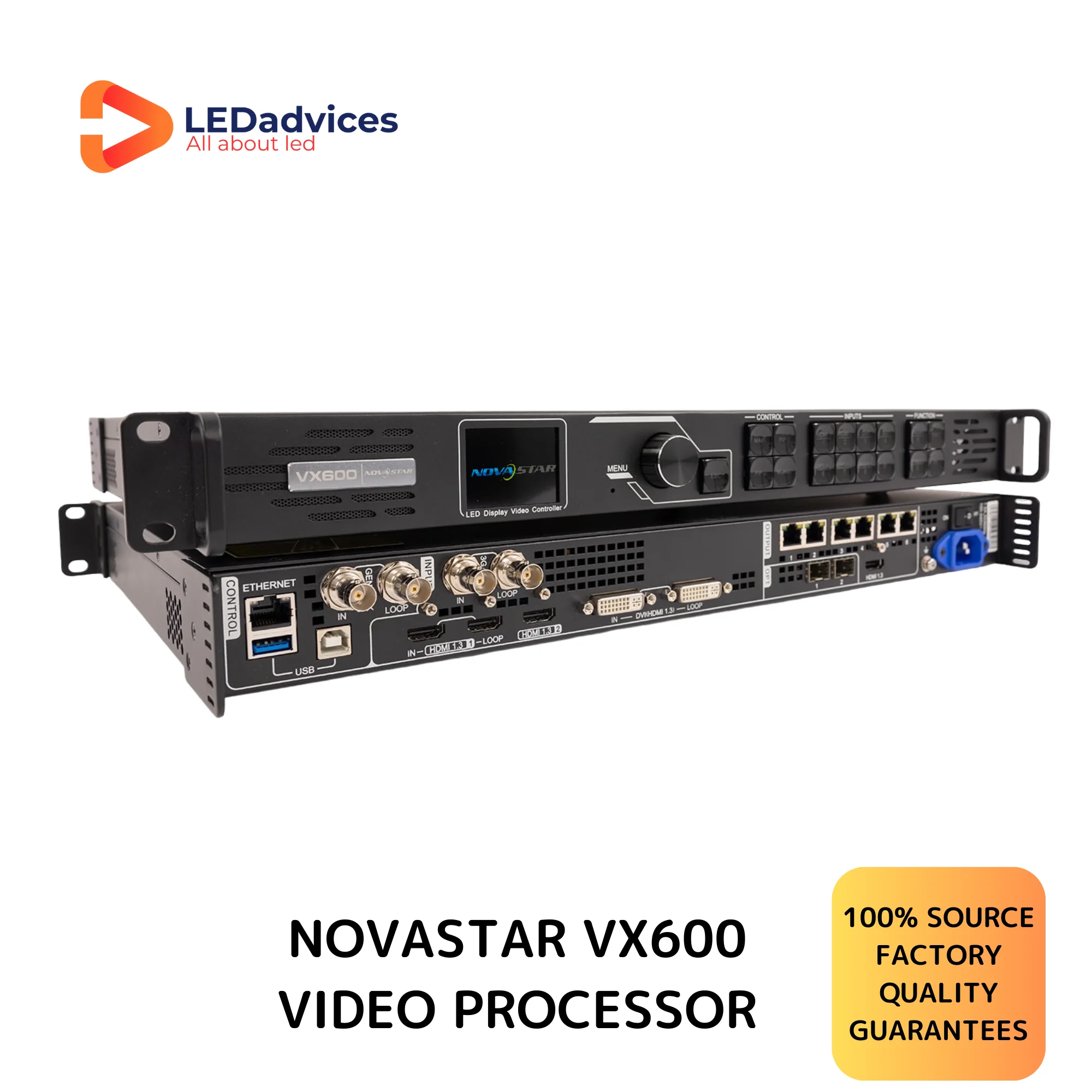 Novastar VX600 All-in-one Video Processor Big LED Screen Video Player Controller 6 Ethernet Port 3.9 Million Pixel 100% Origin