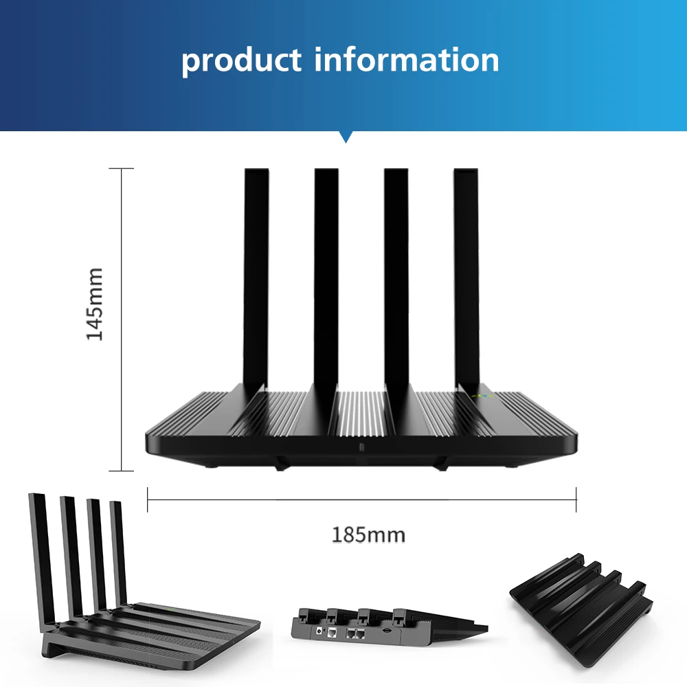 Zbtlink 4G LTE Router 1200Mbps Wireless 2*LAN Sim Card Slot Wireless CAT4 4G Modem Hotspot Dual band WIFI for Russia EU