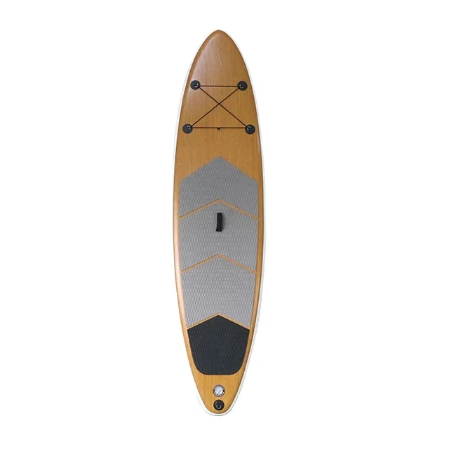 wood sup inflatable paddle board in wood color high end inflatable wood sup popular for US market