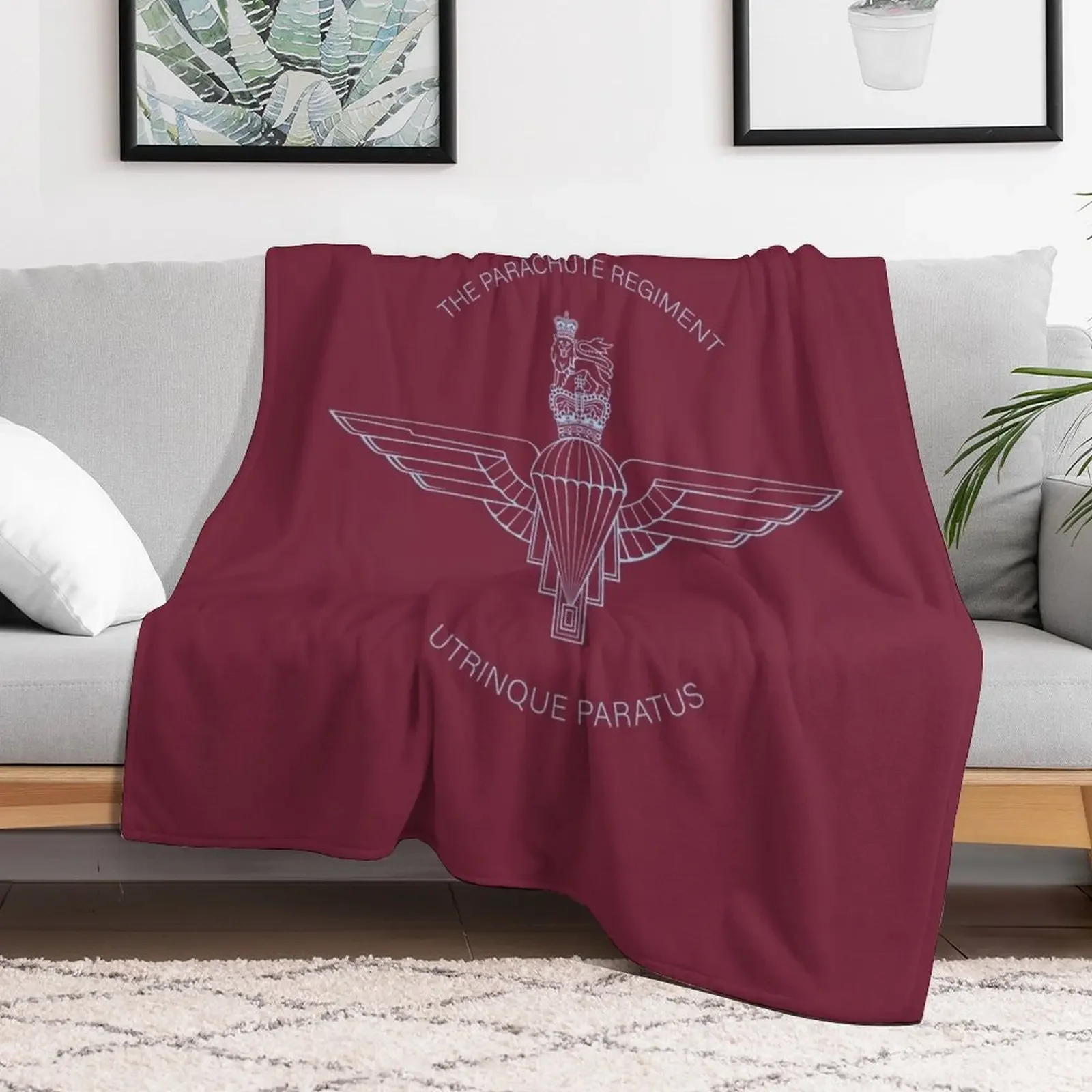 The Parachute Regiment Throw Blanket Stylish Decor Blanket Gift for Friends Roommate