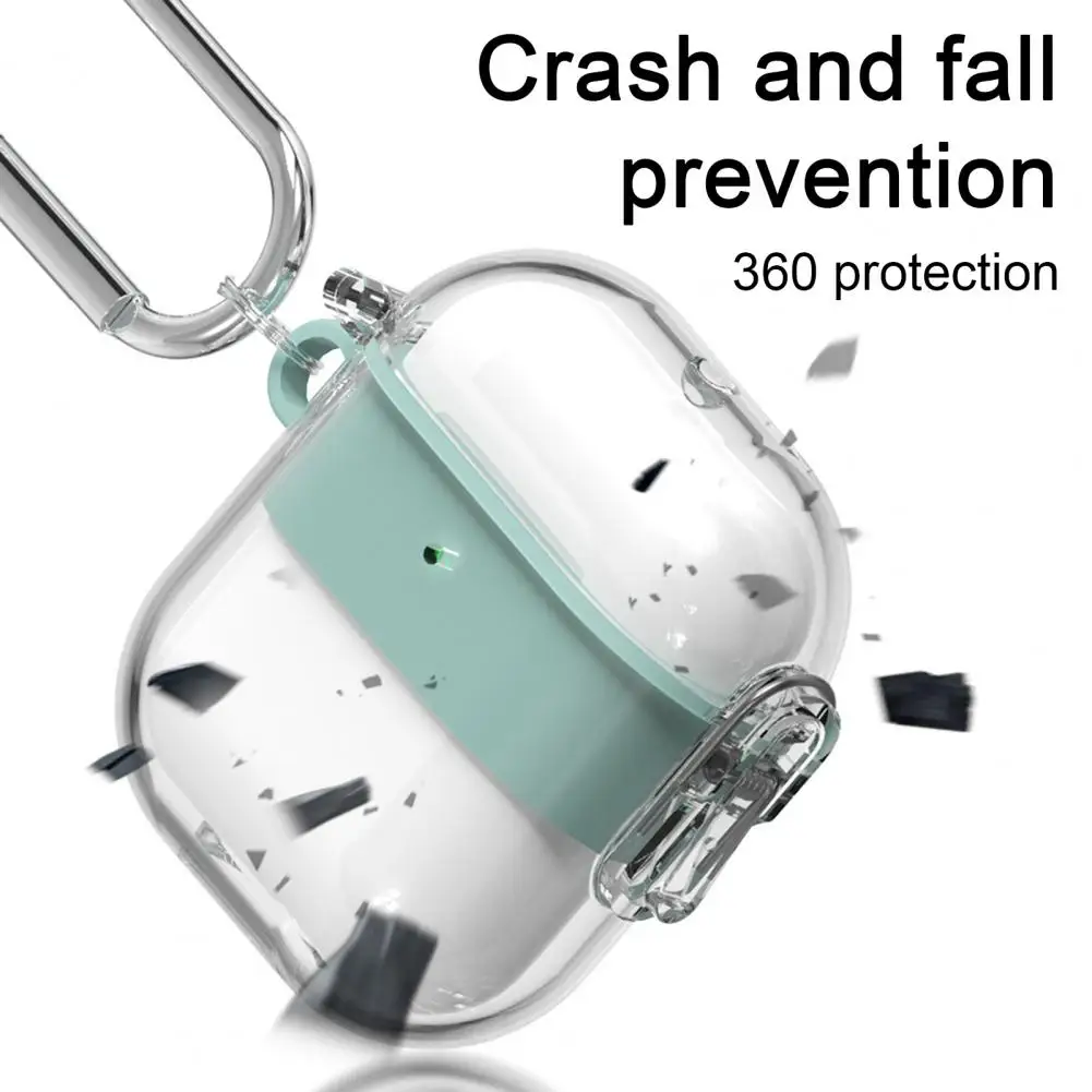 Protective Headphones Case 360 degree Transparent Headphones Case with Waterproof for Airpods2/1 for