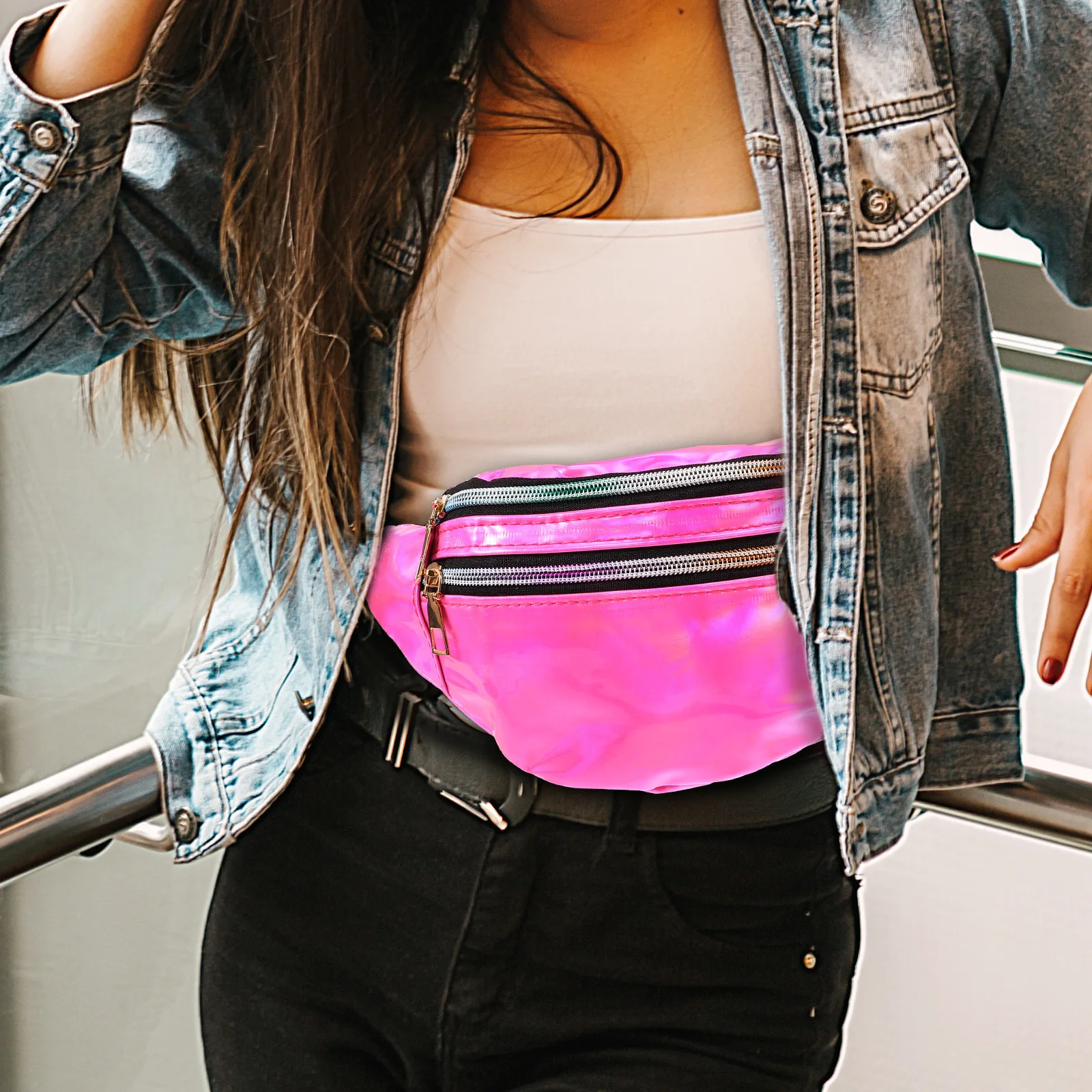 

1 комплект, аксессуары для костюмов 1980-х годов, поясная сумка, браслеты, повязка на голову, гетры, женские прочные полезные декоративные аксессуары для тренировок