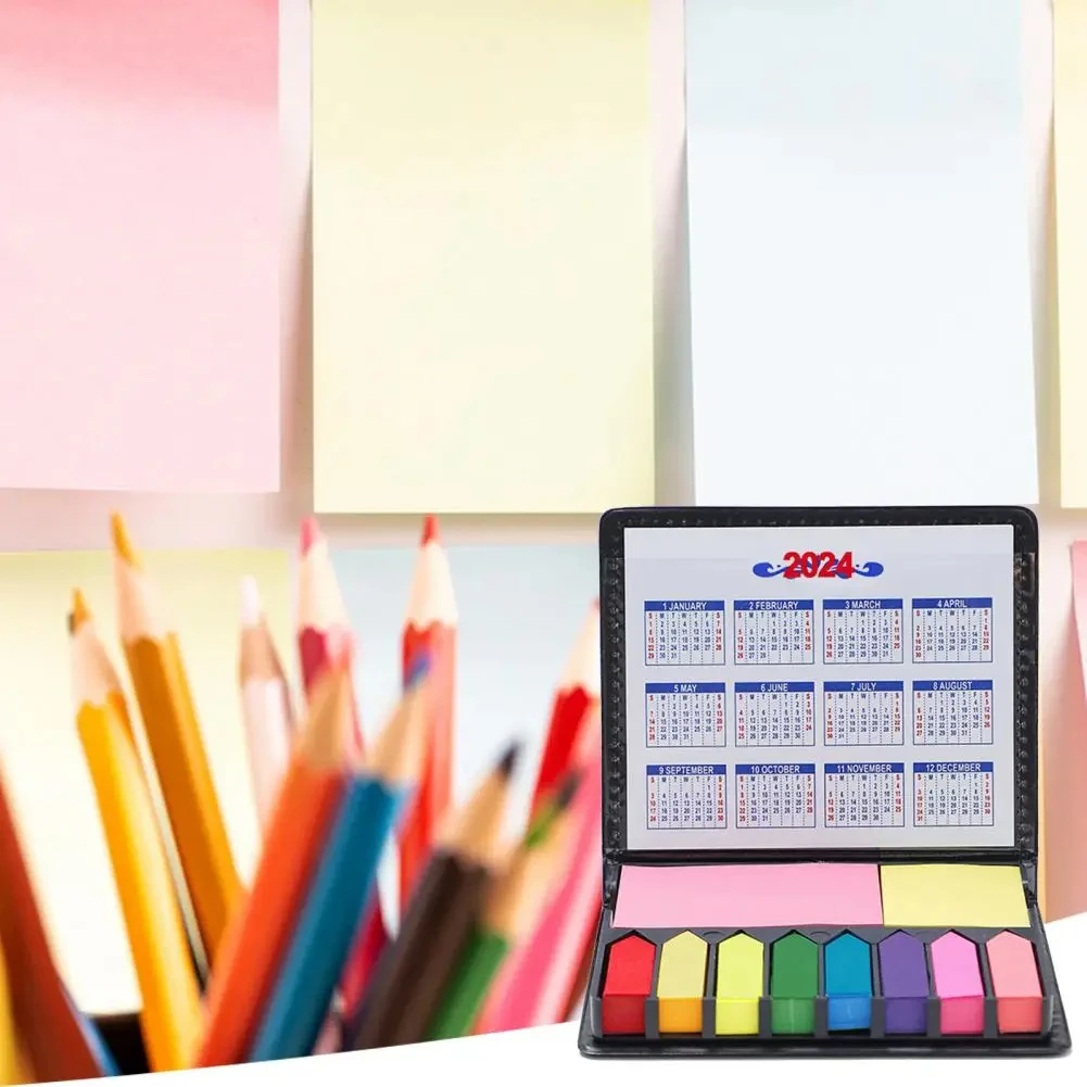 Kertas Notes Lekat Warna dengan Kantor Kalender Desktop Sekolah Supply Student Memo Pad Scrapbook Girl Boy Gift