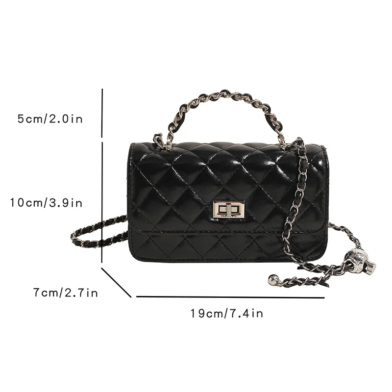 High Quality Women Pu Leather Handbags Fashion Ladies Chain Shoulder Messenger Bags Casual New Female Crossbody Bags for Women