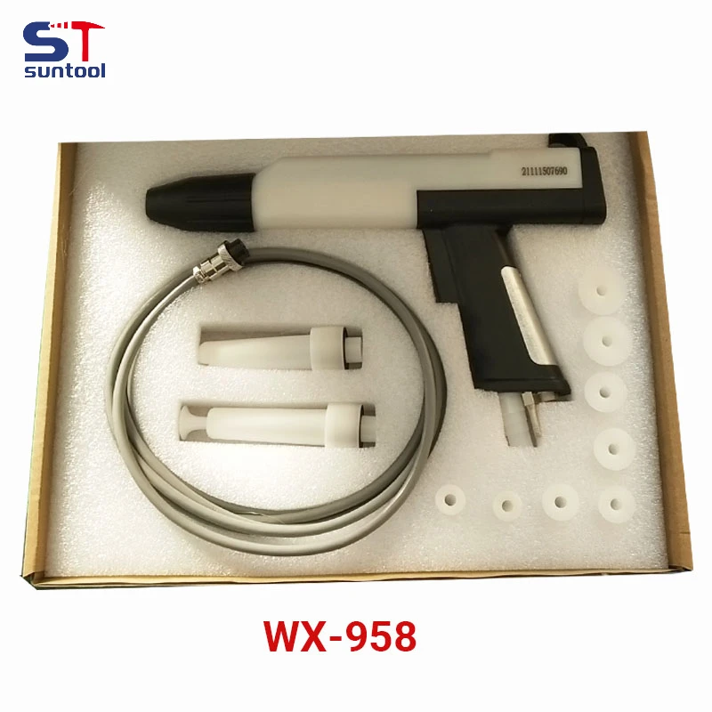 

Suntool WX-958 Spray Gun Portable Manual Electrostatic Powder Painting System Spray Gun