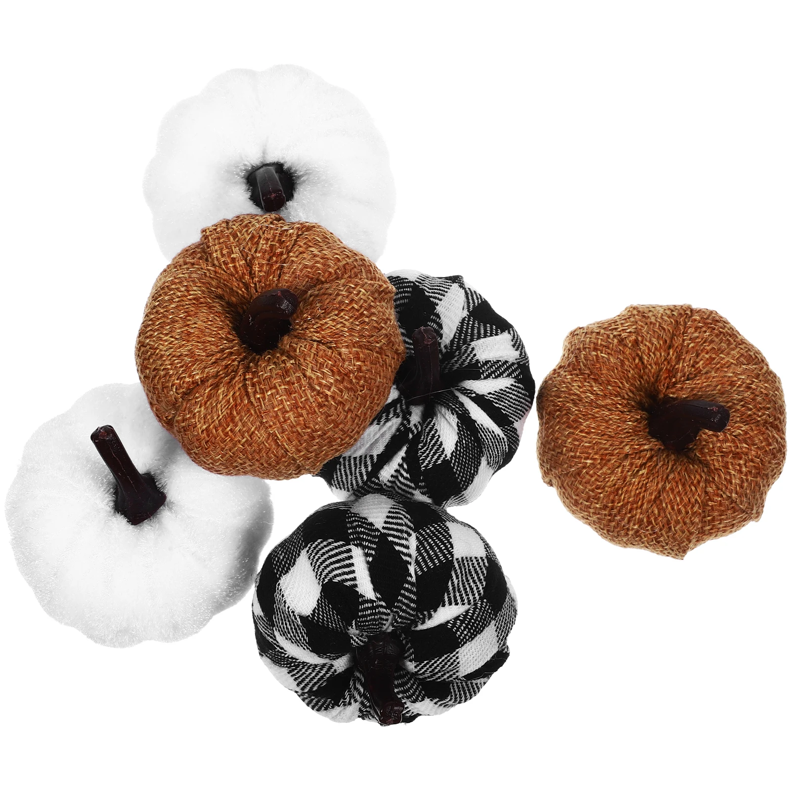 

6 Pcs Simulation Pumpkin Decoration Craft Fake Pumpkins Foams Soft Small Autumn Decorations Props