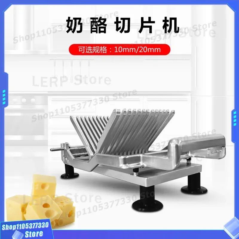 304 Stainless Steel Manual Cheese Slicer Commercial Bread Toast Cutter Multifunctional Knife Plate for Kitchen Deli Food