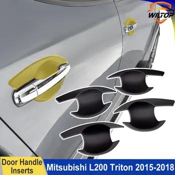 Sady karoserií pro Mitsubishi L200 Triton 2015-2018 ABS matně černé autodíly kryty předních a zadních světel exteriérové příslušenství 6 nejlepší prodej Body kit Triton L200 - №5