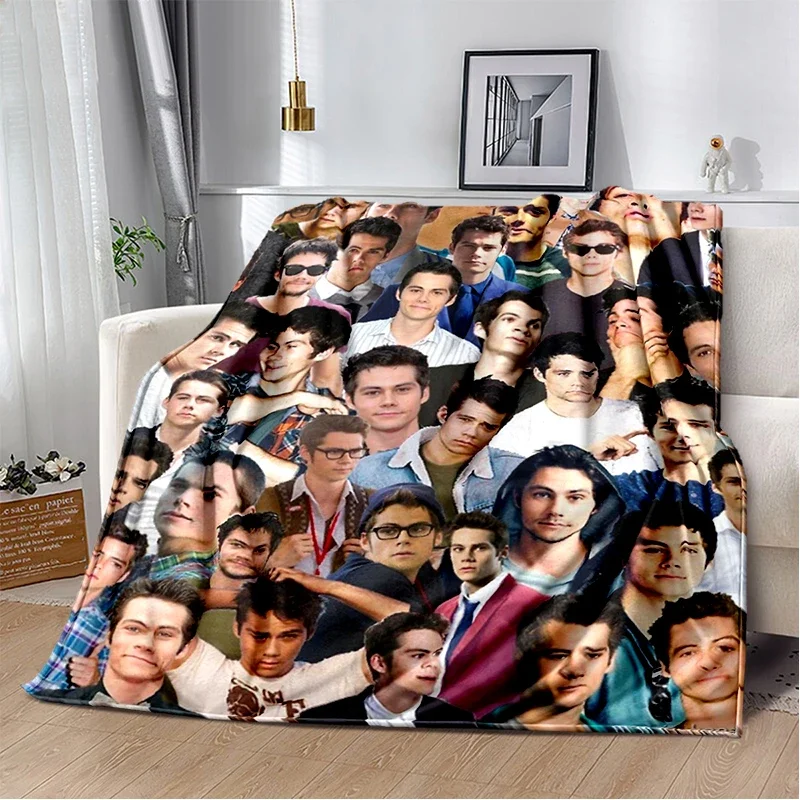 ثلاثية الأبعاد ديلان أوبراين DOB الممثل لينة بطانية قطيفة ، الفانيلا بطانية رمي بطانية لغرفة المعيشة غرفة نوم أريكة تتحول لسرير نزهة غطاء هدية