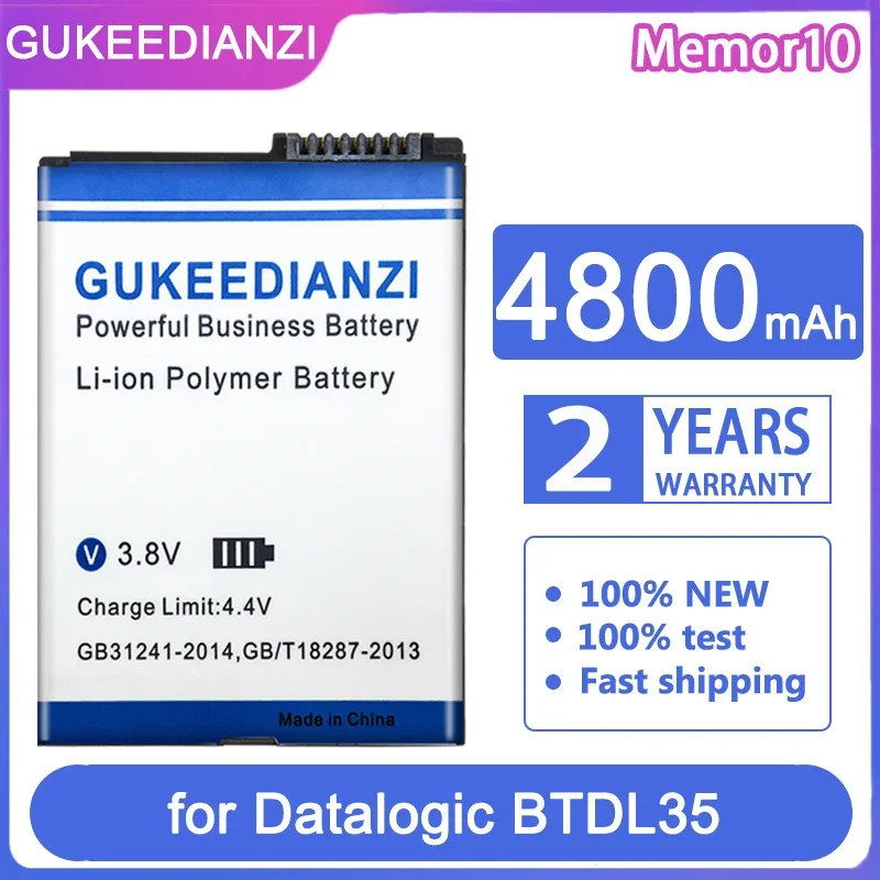 

Запасная батарея GUKEEDIANZI 10 4800 мАч для Datalogic Memor 10 BTDL35