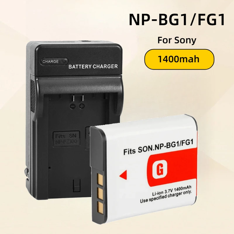 Batería de Repuesto NP BG1 FG1 de 1400 mAh para Cámaras Sony DSC W300 W210 W170 W200 W270 W290 WX10 H70 H50 H10 HX5C T100