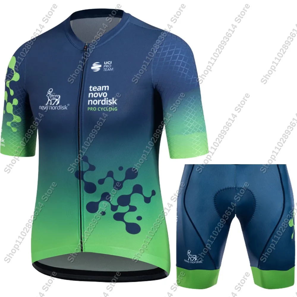 2025 Novo Nordisk Team Cycling Jersey Set USA Summer Men Clothing Road Bike Shirts Suit Bicycle Bib Shorts MTB Ropa Maillot